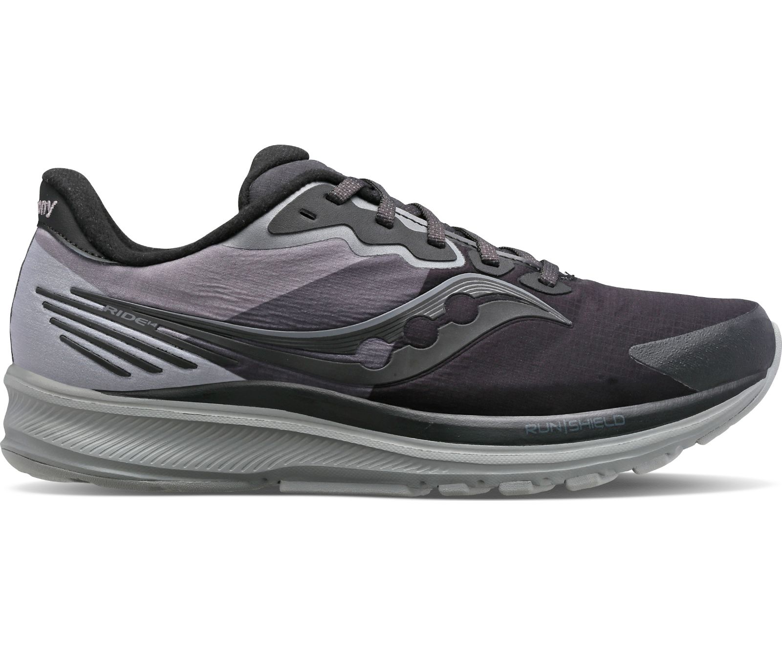 Női Saucony Ride 14 Runshield Futócipő Fekete Szürke | HU 965ILH